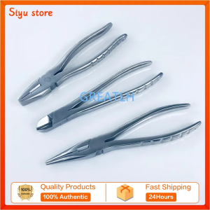 Veterinary Kirschner Wire Cutter Flat Nose Pliers With Serrated Jaws bone Forcep Pin orthopedics Pet Surgical Instruments
