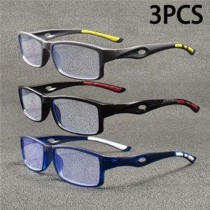 3PCS New Anti Blue Light Reading Glasses for Men Women Sports Leisure Fashion Retro Reading Glasses