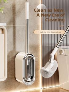 MONLEYTA | Toilet Brush Set For Home Use No Dead Angle Wall Mounted Bathroom Toilet Brush 2025 New Model High-End Feel Cleaning Tools
