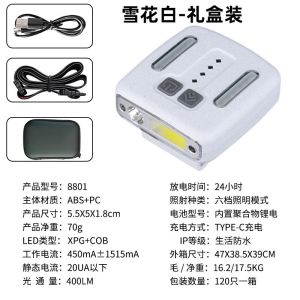 Super Bright LED Headlamp Rechargeable Mining Cap Light Outdoor Work Flashlight Helmet Mounted Fishing Light Sensor Illumination