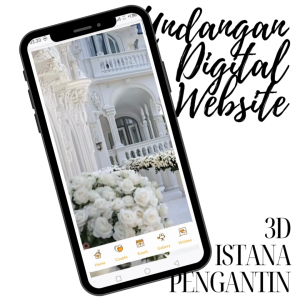 Undangan Digital Website Pernikahan Animasi 3D Istana Pengantin Wedding Video Motion Link Wa Premium