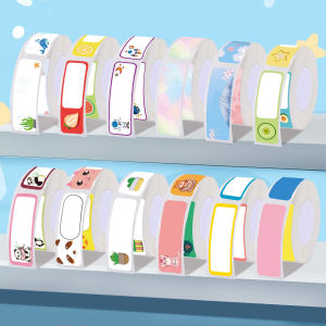 12 Styles Thermal Label Stickers Compatible with P12/P11/P15/M1 Thermal PrintersFast-Drying No-Jam Labelsfor RetailInventory