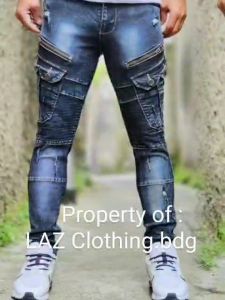 Celana panjang pria cowok jeans cargo model terbaru warna biru premium promo ongkir murah best seller