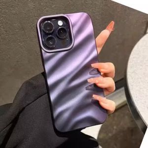 Luxurious Apple 15Promax Phone Case Silicone Folded Wrinkle Anti-Fall Protection for iPhone 14Pro 13Pro 12 XS Trendy Womens Model 11 Protective Cover Xsma