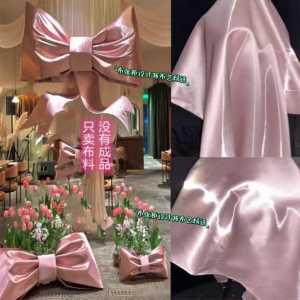 Designer Satin Fabric Butterfly Knot Crystal Silk Smooth Dress Liquid Metal Hardened Silk Designer Fabric Modern Style All Season Use