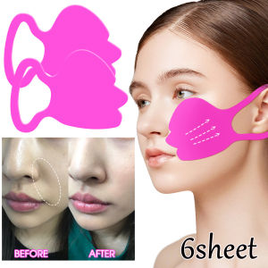 【Grilrigrin】6pcs Silicone Face Lifting Facial Mask Lift Ear Patches Diminish Fine Rose Fragrance Stretch Soft Lift Prevent Sagging Facial Beauty ﻿