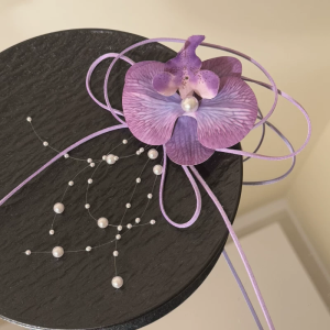 Elegant Purple Orchid Bow Tie Necklace New Fashion Jewelry Sweet Girl Style Multi-Layered Purple Color Womens Necklace