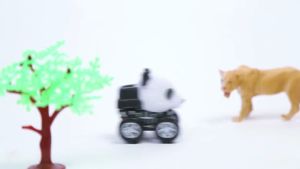 Mainan Anak Mobil Miniatur Plastik Binatang Hewan Zoo Koleksi Pullback