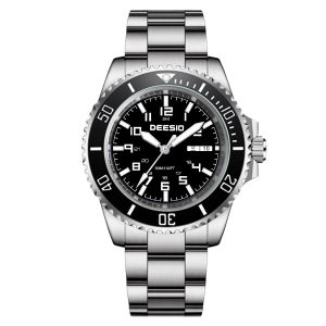 Deesio Business Fashion Mens Automatic Mechanical Wristwatch Sapphire Crystal Watch 316L Stainless Steel Luminous Watch Gifts