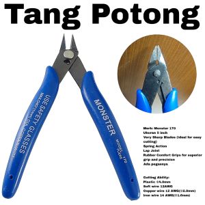 Tang Potong 5 inch Monster 170 Pliers Kabel Kawat Coil Micro Nipper Wire 5inch
