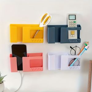 Wall Mounted Storage Rack - Suitable For Storing Daily Necessities Such As Mobile Phones Remote Controls Combs Etc. A Househo