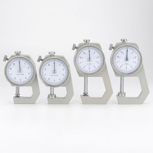 1pc Leather Thickness Gauge Handheld High-Precision Measuring Tool for DIY Crafting Dual Flat & Pointed Tips Digital Display