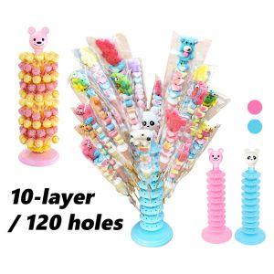 120 Lubang Acrylic Stand Holder Lollipop Display / Tempat Permen
