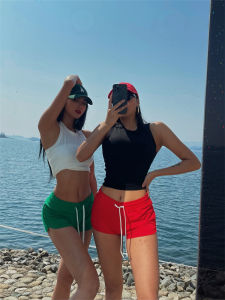 QIJINXIANGMEI | Low Waist Casual Sport Shorts For Women