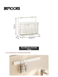 ERMO | Giá Để Đa Năng Không Cần Khoan Thép Không Gỉ