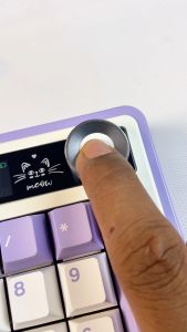 Ajazz AK980 98% Mechanical Keyboard Three Mode RGB with 1.14-inch TFT Color Screen and Metal Knob Volume