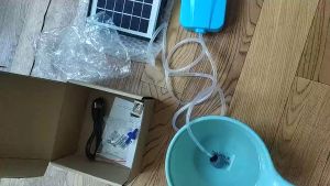 Solar Pond Aerator Portable Design fish tank oxygen pump USB rechargeable battery air pump Outdoor Fish Pond Stock Tank
