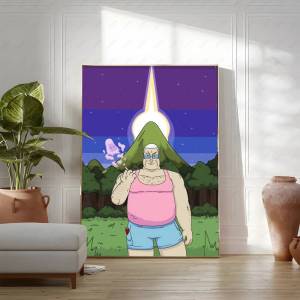 Bandai | The B-Big Lez S-Show Anime Poster Removable Wall Sticker Self Adhesive Art Mural Home Office Living Room Dining Room Wall Decor