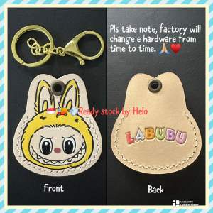 (🇸🇬🚚💨limited stock) leather Airtag case sleeve protector cover pouch keychain key ring can use for rfid ezlink charm