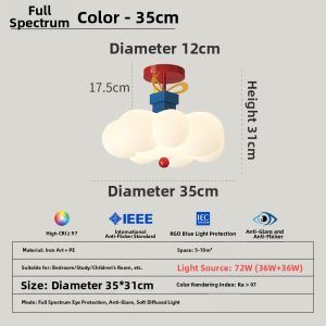 MR.LAMP | Colorful Memphis Style Ceiling Light For Kids Room