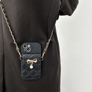 Bows Card Holder for Oppo Reno10pro Phone Case A58a72 Strap Reno987654se Female GT Cross-Body Lanyard K9 Soft A93 Niche Style A96 Fancy Findx6 Minimalist