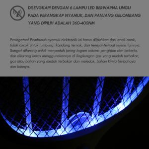 Raket Nyamuk 2 in 1 AOKI AK-882S & AOKI AK-881S: Alat Pembasmi Serangga Efektif & Kualitas Canggih