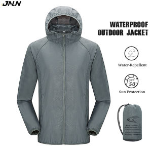 JNLN Hiking Rain Jackets Men Women Waterproof Sun Protective Clothing Fishing Camping Clothes Quick Dry Windbreaker With Pockets