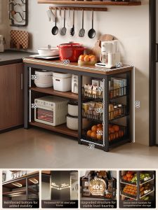 Multifunction Kitchen Workstation Storage Shelf