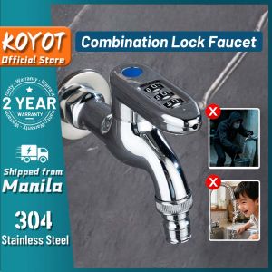 KOYOT Combination Lock Faucet Anti-theft Outdoor Faucet with Lock Childproof Garden Home Irrigation