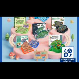 Tổng hợp boardgame hot trend trí tuệ cho bé Gumi Toy: Cờ lật cờ nam châm cờ liên xích sân bóng mini đoán nhân vật. Phù hợp cho trẻ từ 3 tuổi trở lên.