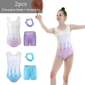 LOlanta Thể dục dụng cụ leotards cho cô gái không tay Sparkly Dance biketards với quần short ba lê nhào lộn trang phục cho 5-11 năm