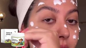 Kem Dưỡng Ẩm Tallow & Mật Ong 60g Dùng Được Cho Cả Nam Và Nữ Nuôi Dưỡng Da Làm Mịn Săn Chắc Kem Dưỡng Mặt Hàng Ngày Giúp Cải Thiện Kết Cấu Da Mềm Mại