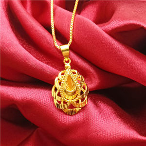 Gold Necklace Female Student Korean Version Simple Water Drop Necklace Jewelry Pendant Gift
