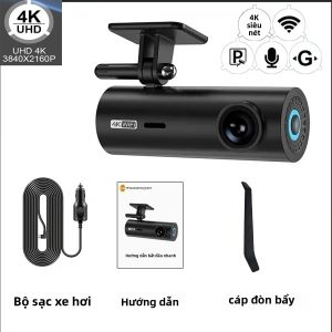 Camera Hành Trình 4K UHD 3840x2160P WiFi Ghi Hình DVR Ô Tô Với Chức Năng Giám Sát Đỗ Xe 24/24 Để Đảm Bảo An Toàn Cho Xe