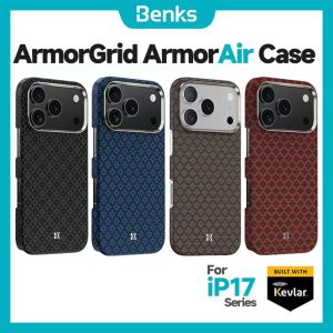 Benks Đối Với iPhone 17 Pro Max Air Từ Armorgrid Armorair Trở Lại Được Xây Dựng Với Kevlar®Sợi aramid siêu mỏng & nhẹ tối giản vỏ cứng Bìa