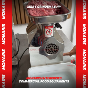 MONARIS 1.5 HP Meat Grinder Heavy Duty Meat Mincer Alloy Stainless Steel