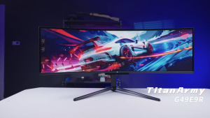 TITAN ARMY 49" Ultrawide Samsung QD-OLED Curved 144Hz 0.03ms DQHD 99%DCI-P3 Type-C Speaker Gaming Monitor (G49E9R2)