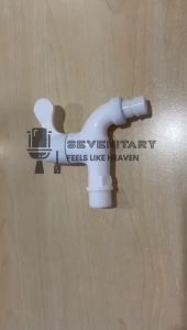 Keran Air Tembok Plastik PVC  1/2" Inch - S4451 2 PCS