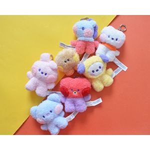 ASM BTS BT21mini Series Mini BTS Plush Doll Pendant Gift For Girl Plush Toys Ppouch Mini Plush Doll Mini Series Pendant With Keychain