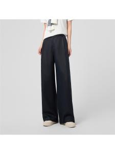 La Chapelle | Linen Rayon Wide Leg Pants for Women Loose High Waist Slimming