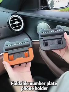 Universal Dashboard Car Phone Holder Upgraded Silicone Phone Mount for Car Dash Anti-Slip Pad Mat Phone Holder with Number Plate