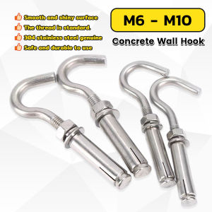 Seeko Heavy Duty Concrete Hook 304 Stainless Steel M6 M8 M10 Expansion Screw Hooks