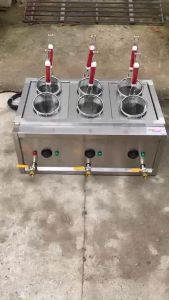 Bếp trụng mì 6 họng. Lò trụng hủ tiếu giải pháp tiết kiệm