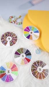 2000pcs/Lot 12Grids Glass Seed Beads Set Charms Jewelry Beads For Bracelet Necklace Earrings Handmade Craft DIY Jewelry Making
