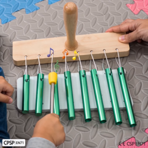 ammoon 8 Tone Chimes SingleRow Tube Childrens Percussion Instruments Orff Preschool Toys