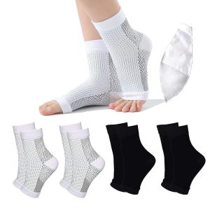 DIDI 1 Pair Vita-Wear Copper Infused Magnetic Foot Support Compression Foot Sleeve Men Women Compression Socks