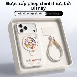 pinsai | Magnetic Shockproof Phone Case With Stand Liquid Silicone Hand Strap for iPhone 17 Pro and 17 Air