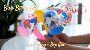 Búa Bơm Hơi Có Chuông Bóp Kêu Búa Đồ Chơi 26cm