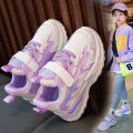 Girls Sport Shoes Children's Casual Running Shoes Breathable Mesh Soft Bottom Anti-Slip Spring Autumn New Style Kids Sneakers. 