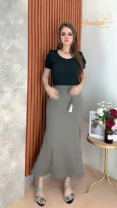 Mermaid Skirt Rok Span Wanita Duyung - Rok Wanita Kekinian Korean Style